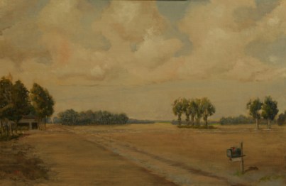 Tree Lines. Oil on linen on panel