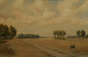 Tree Lines. Oil on linen on panel